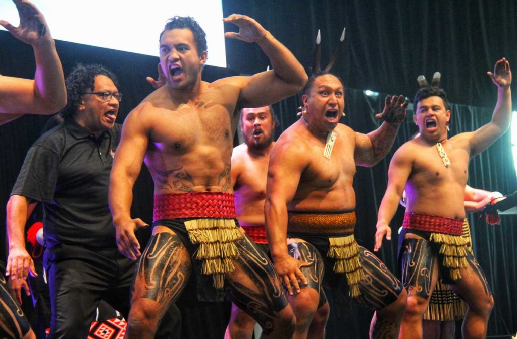 Our tane performing the haka