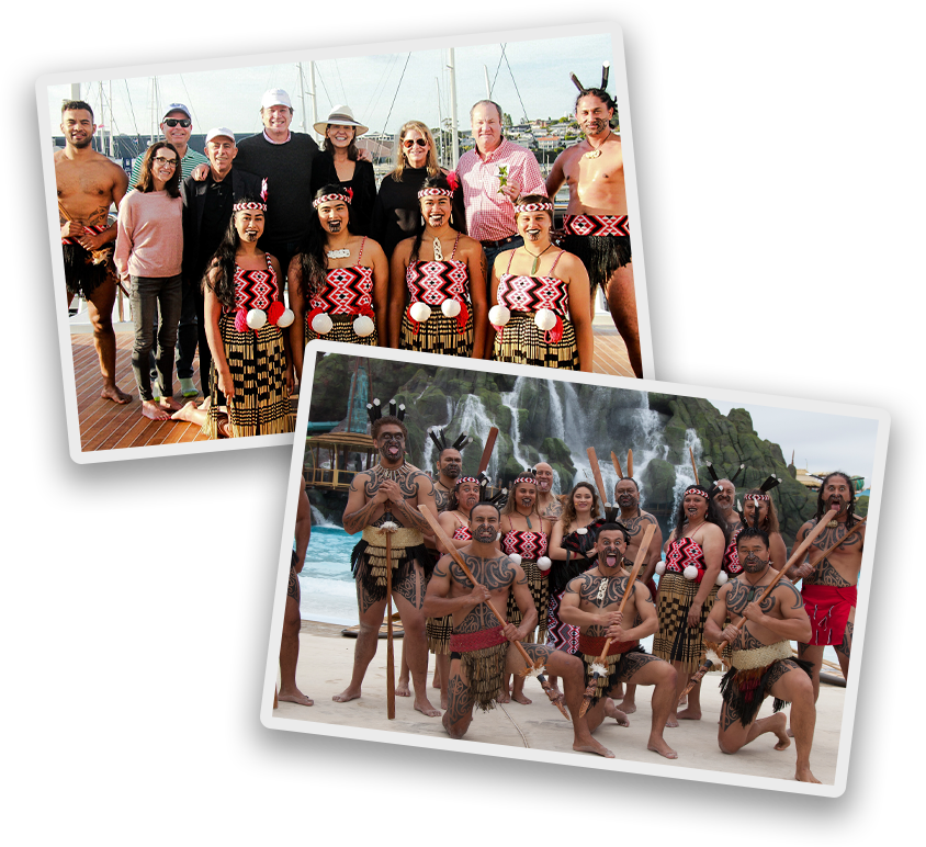 kapa haka group te wehi haka with their clients