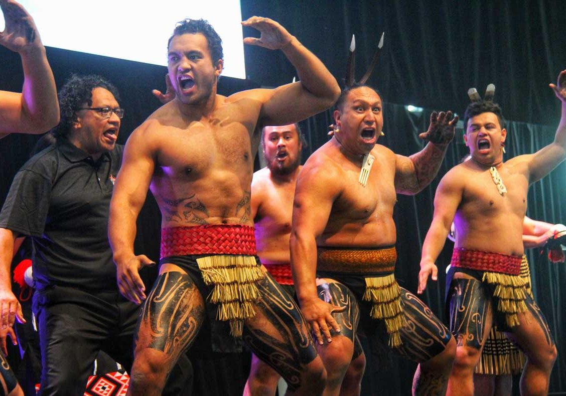 Our tane performing the haka